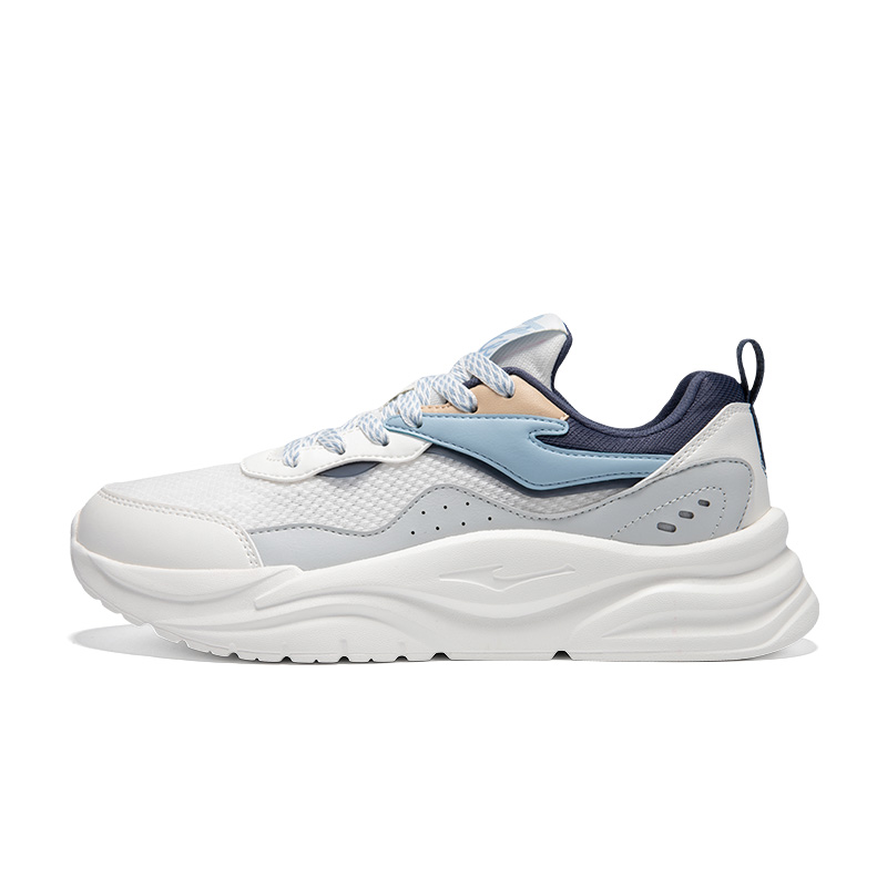 

Erke Амортизирующие, износостойкие, дышащие, низкие повседневные туфли, мужские, микрокристаллические, бело-серо-черно-синие