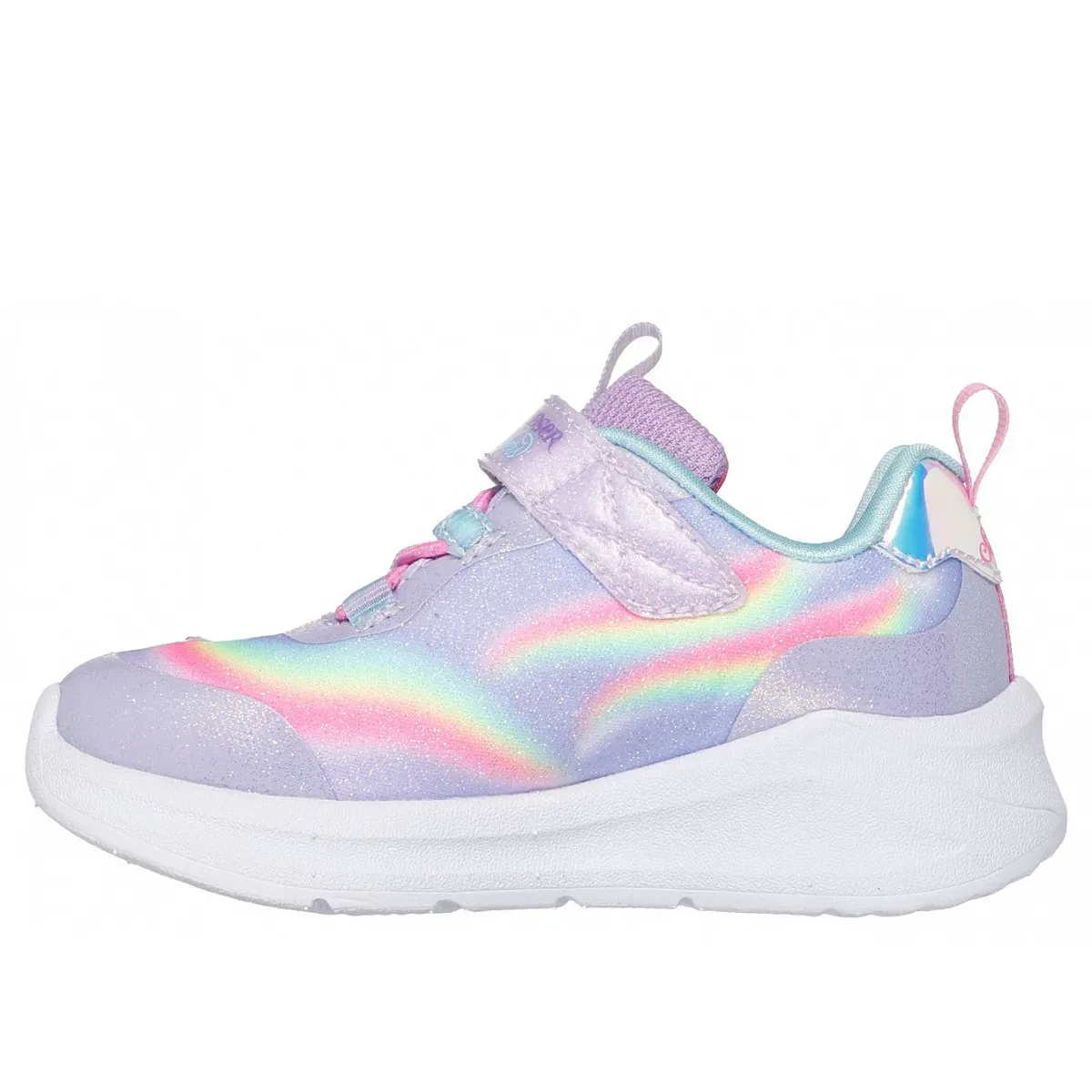 Кроссовки с радужным блеском, Skechers, разноцветный — фото 2