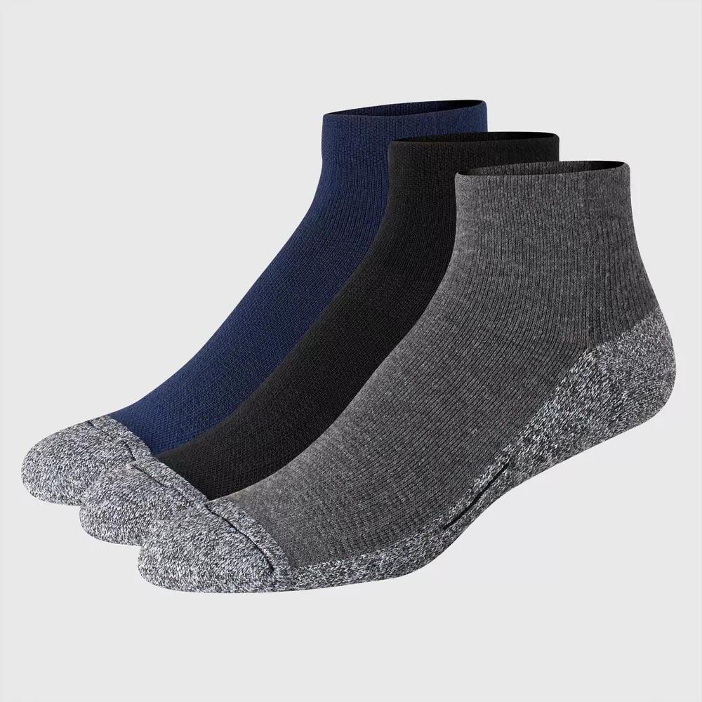 

Мужские носки Hanes Premium с мягкой подошвой, 3 пары, цвет Gray/Blue/Black