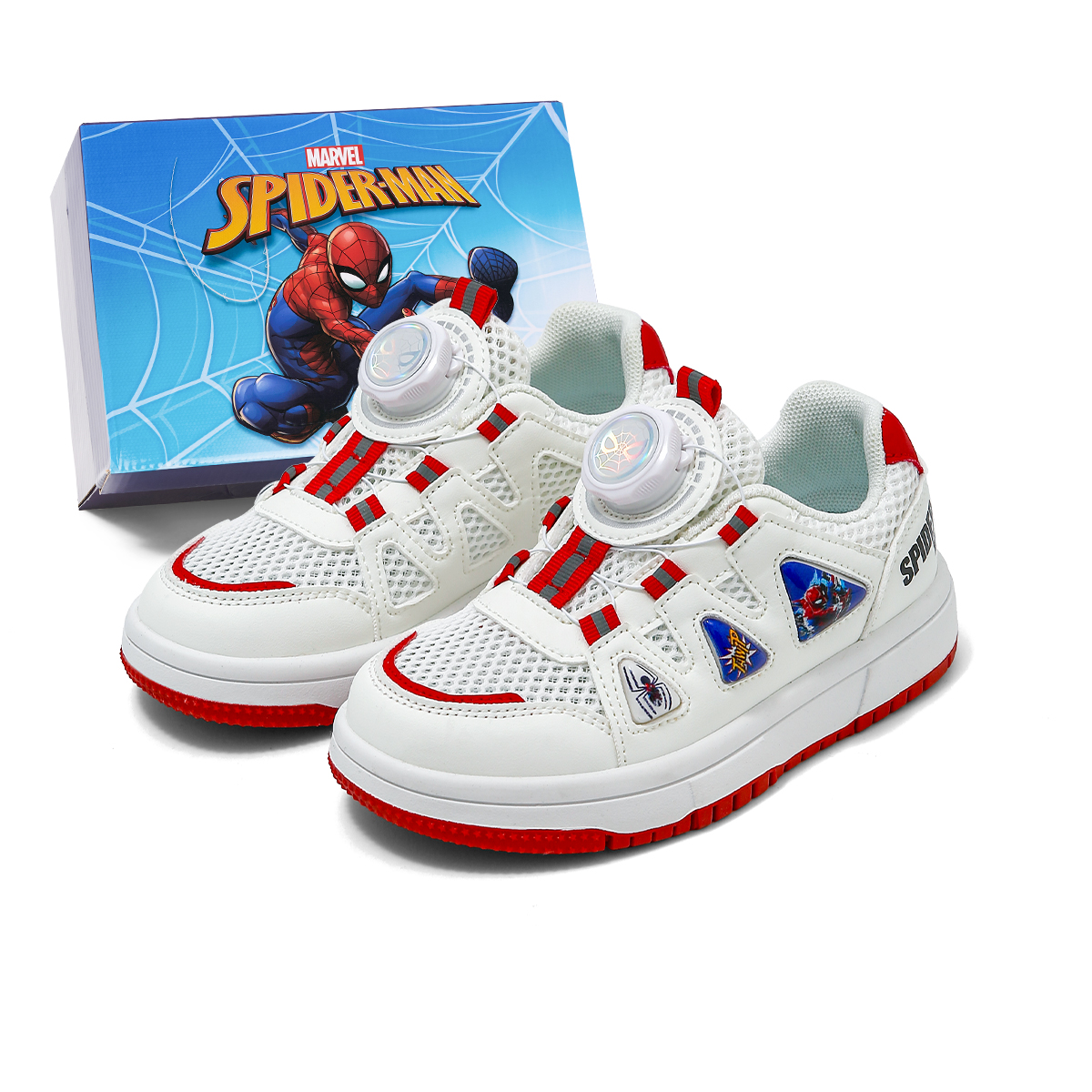 

Детские скейтерские кроссовки Spider Man Disney, белый/красный