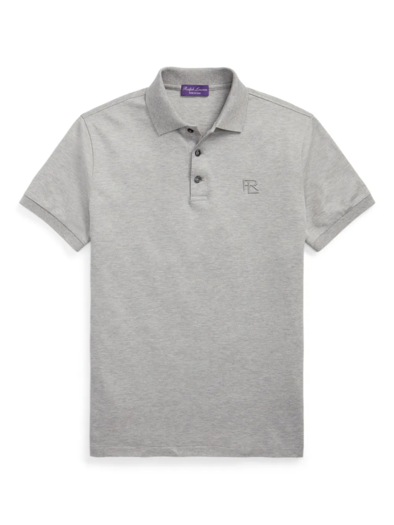 

Рубашка поло из ткани пике Ralph Lauren Purple Label, серый