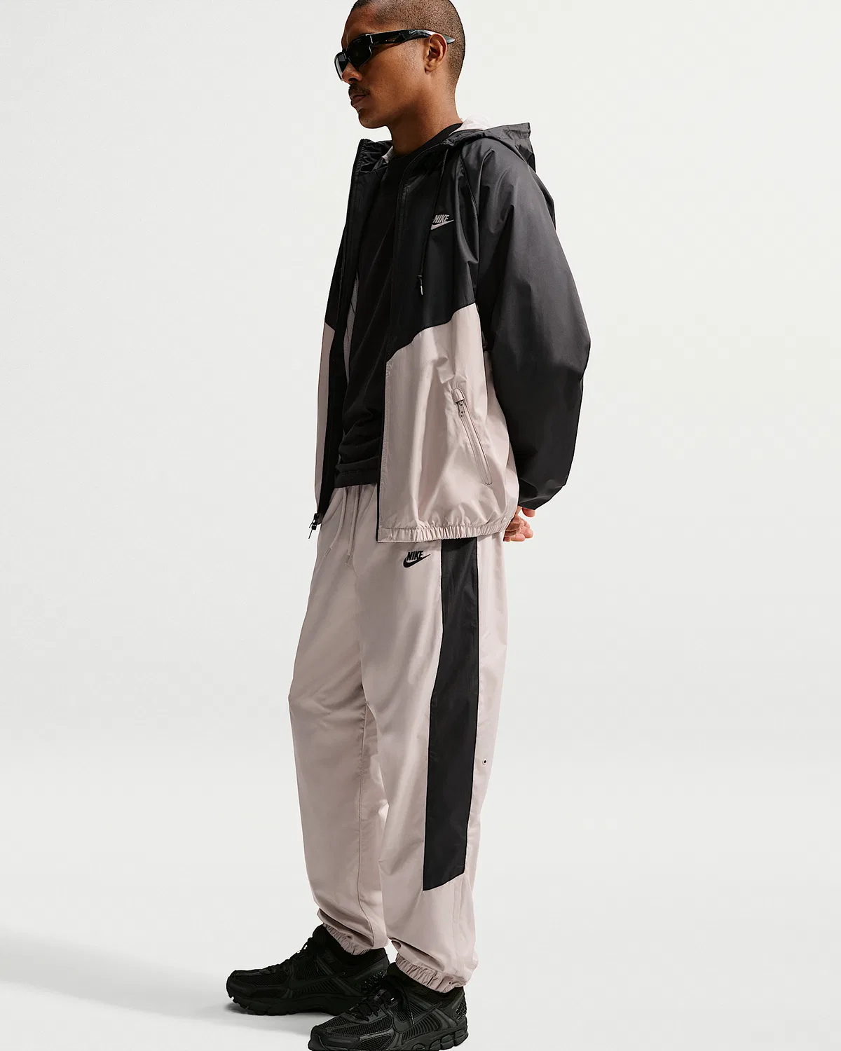 Мужские утепленные штаны Nike Windrunner, Cream II/Black/Black — фото 4