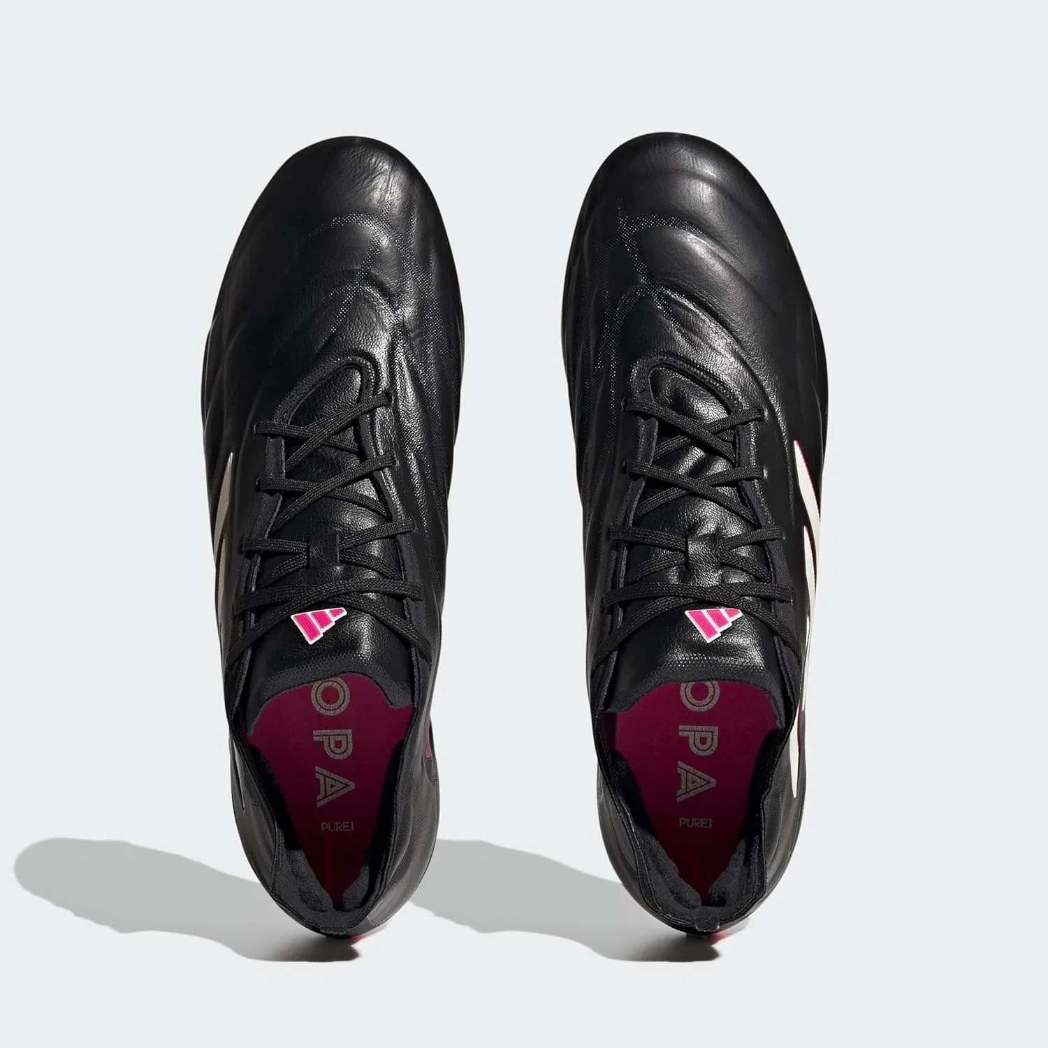 Мужские кроссовки Adidas Copa Pure.1 Fg, Core Black Zero Met Team Shock Pink 2 — фото 3