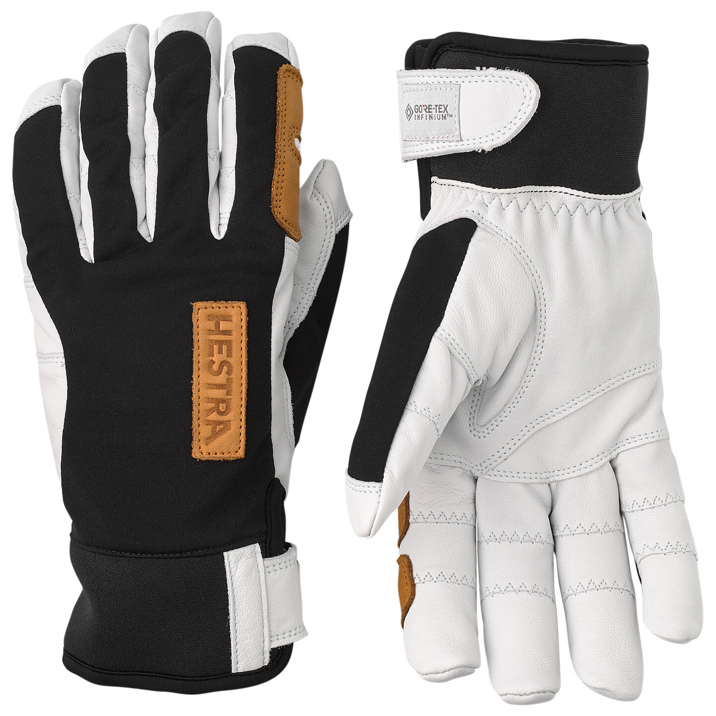 

Перчатки Hestra Ergo Grip Active Wool Terry 5 Finger, цвет Black/Offwhite