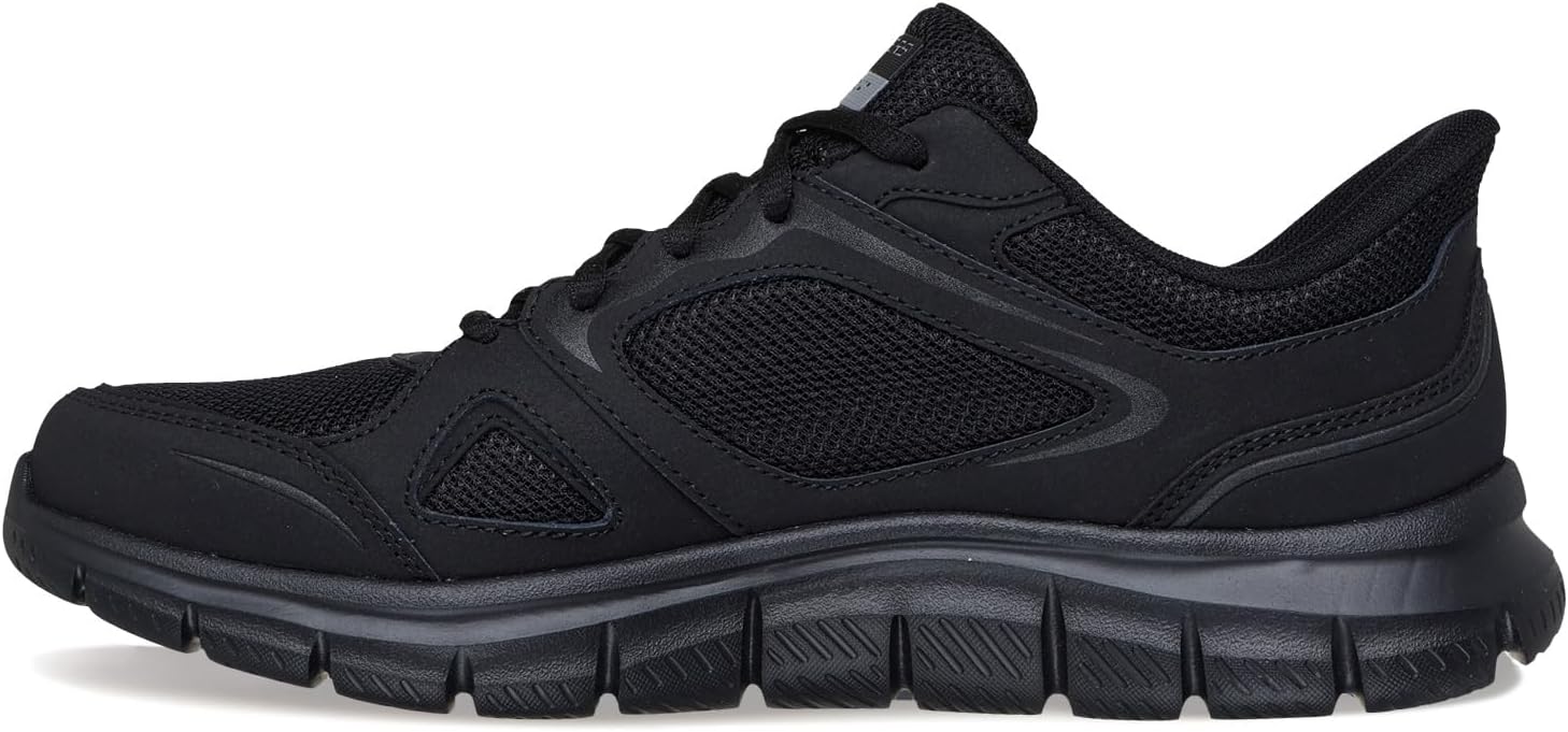 Мужские кроссовки Skechers Track Ezral без шнурков, черный — фото 3