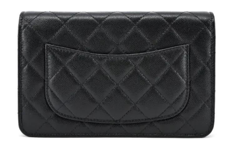 Сумка через плечо WOC из телячьей кожи женская черная CHANEL — фото 4