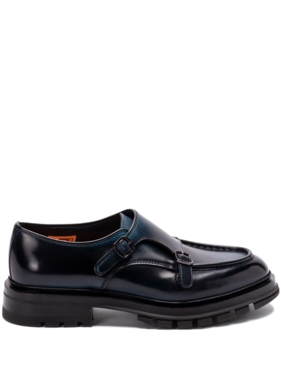 

Santoni кожаные туфли-монки, синий