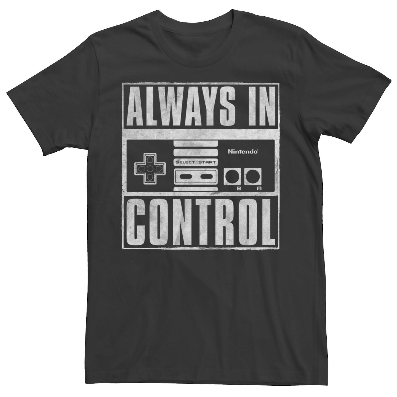 

Мужская квадратная футболка Nintendo Super Nintendo Always In Control Licensed Character