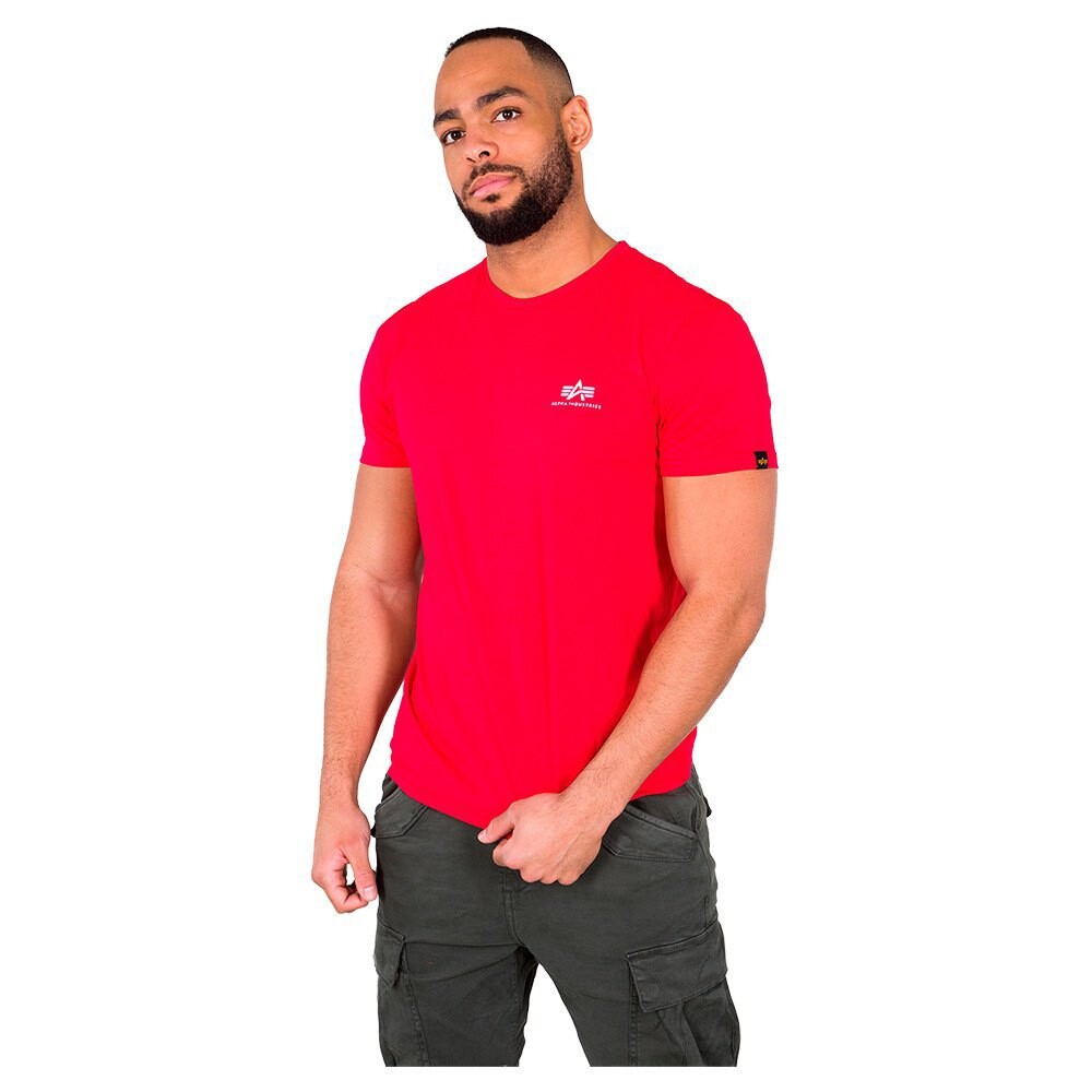 

Футболка Alpha Industries Basic Small Logo, красный