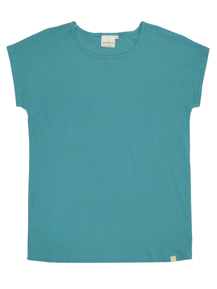 

Пижамная рубашка greenjama Lässiges T-Shirt aus Derby-Rib, Jade