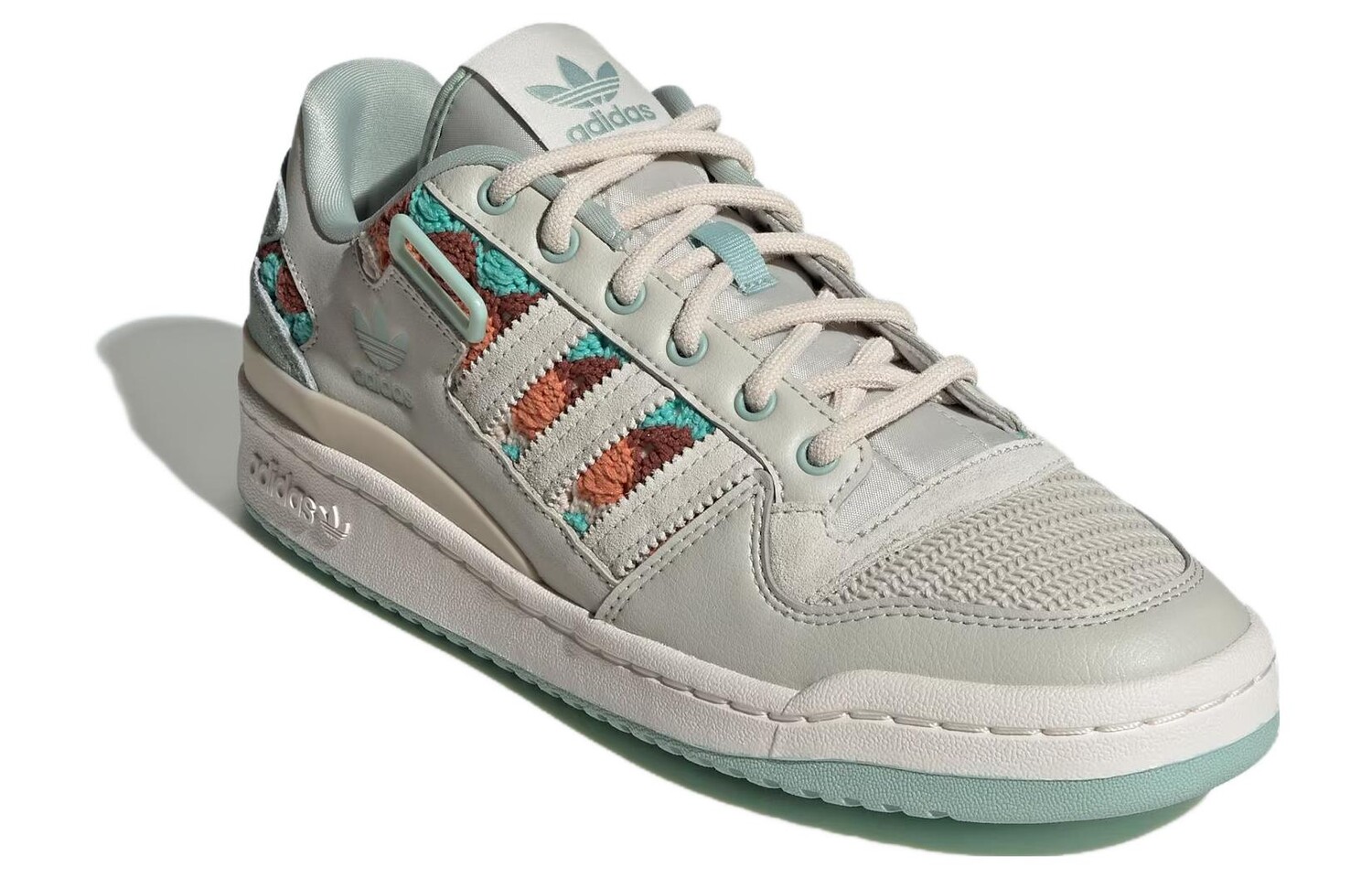 Женская обувь для скейтбординга adidas originals FORUM, White/Green — фото 3
