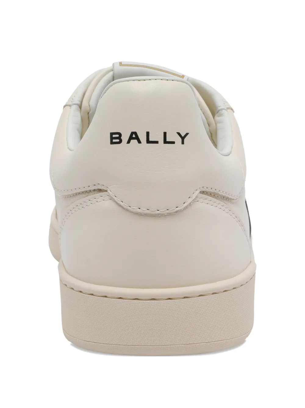 Кожаные кроссовки с логотипом сбоку Bally, бежевый — фото 4