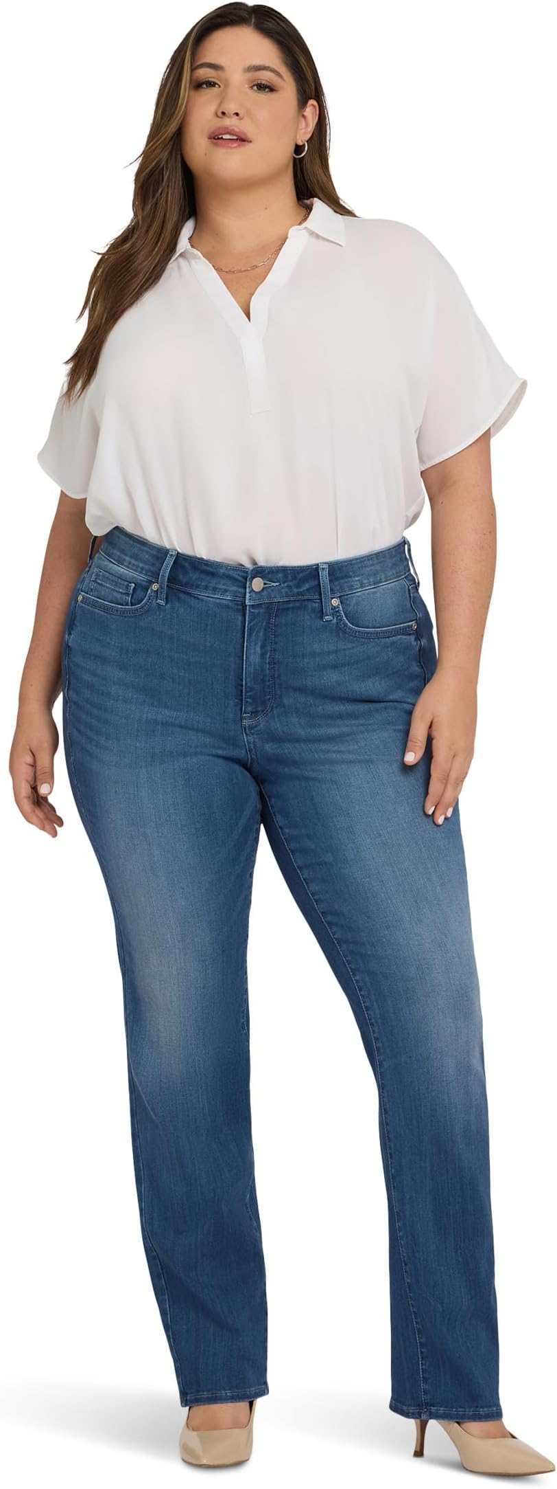 

Джинсы NYDJ Plus Size Marilyn Jeans, цвет Cool Marine