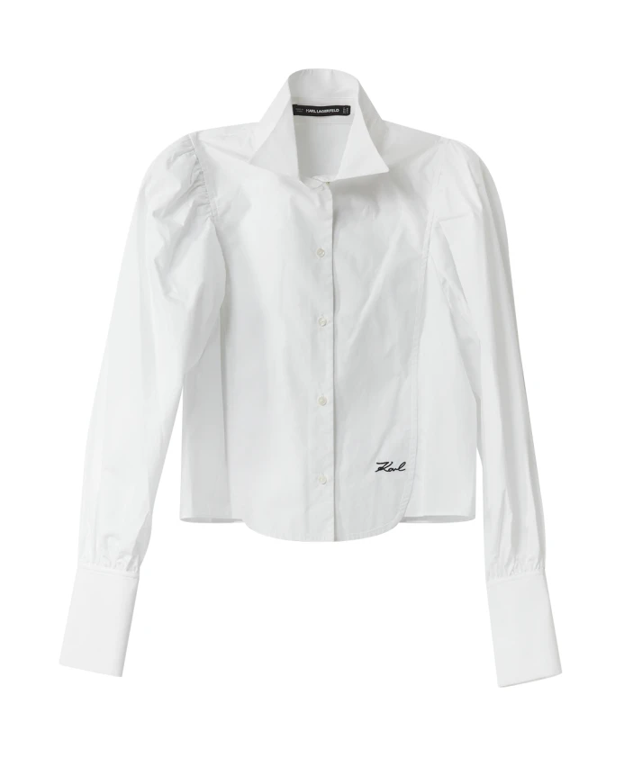 

Модная рубашка из поплина Karl Lagerfeld, белый