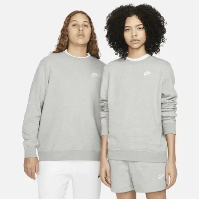 

Толстовка Nike Sportswear Club Fleece, серый/белый