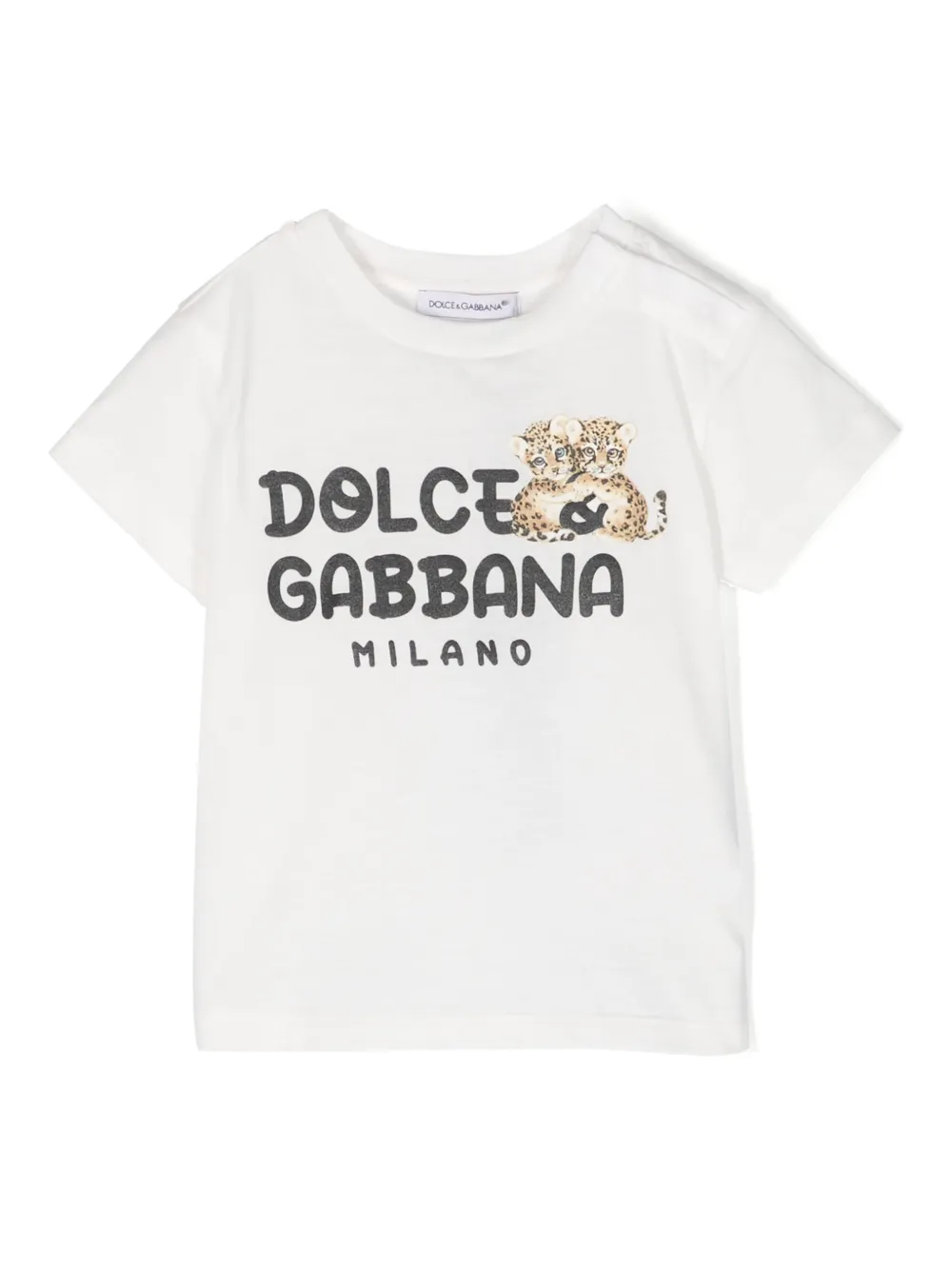 

Футболка с логотипом Dolce & Gabbana Kids, белый