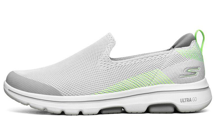 Go Walk 5 Slip-on Shoes Men Low Top Серый/лимонный Skechers