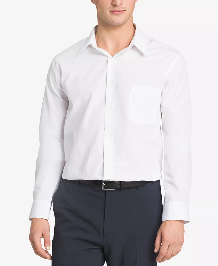 

Мужская рубашка из поплина, классического и спортивного кроя Van Heusen, серый