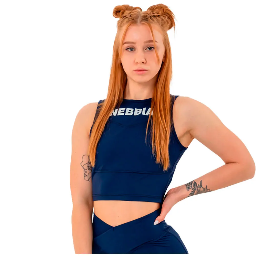 

Спортивный топ Nebbia Cropped gym therapy 618, синий