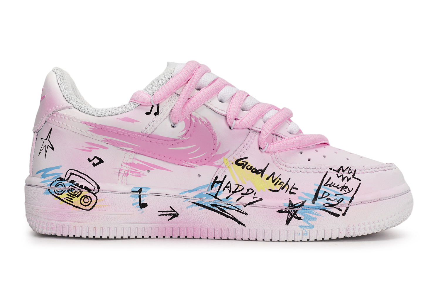 Детские скейтерские кроссовки Air Force 1 для дошкольников Nike, белый — фото 4