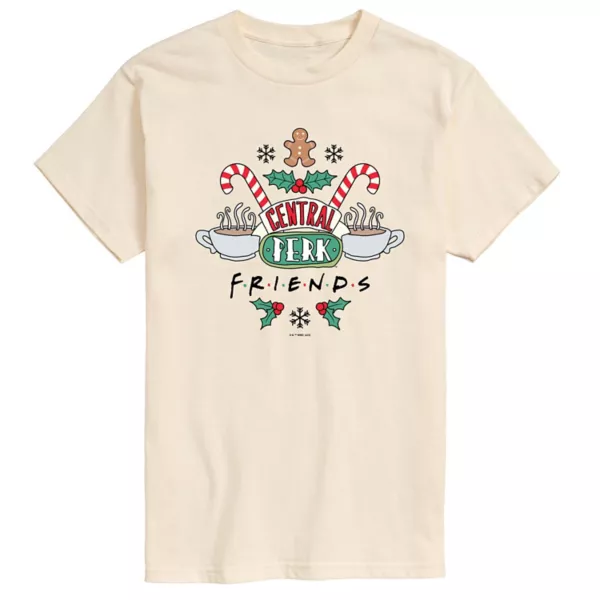 

Мужская футболка с принтом «Друзья» — Central Perk Licensed Character, бежевый