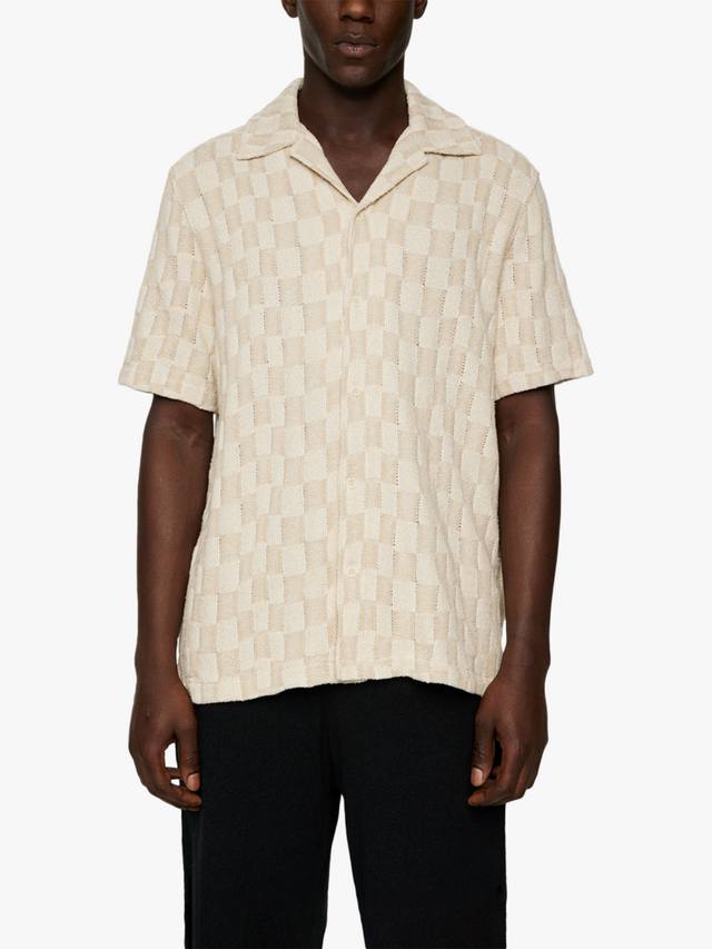 

Футболка Torpa Cotton Blend Regular Fit Check Resort J.Lindeberg, Bridge Stack Moonbeam