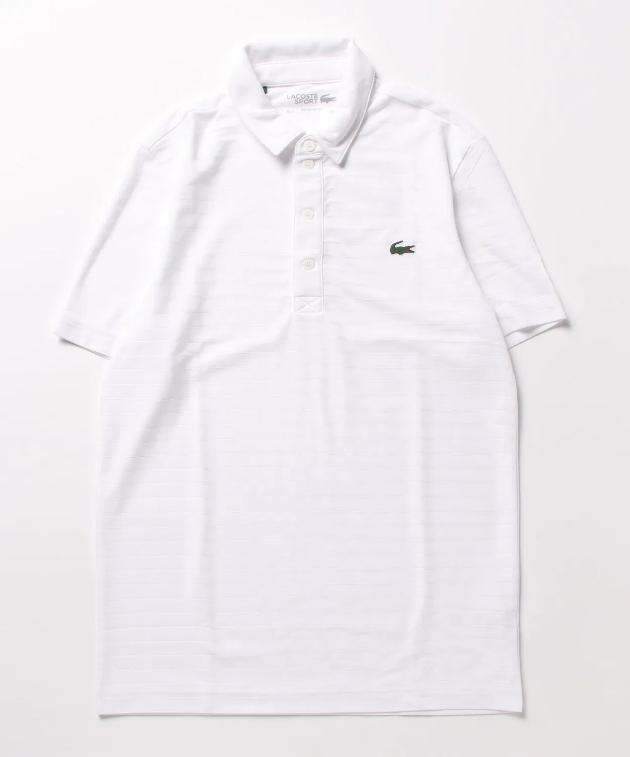 Поло Lacoste из полиэстера, ультрадрай, белый