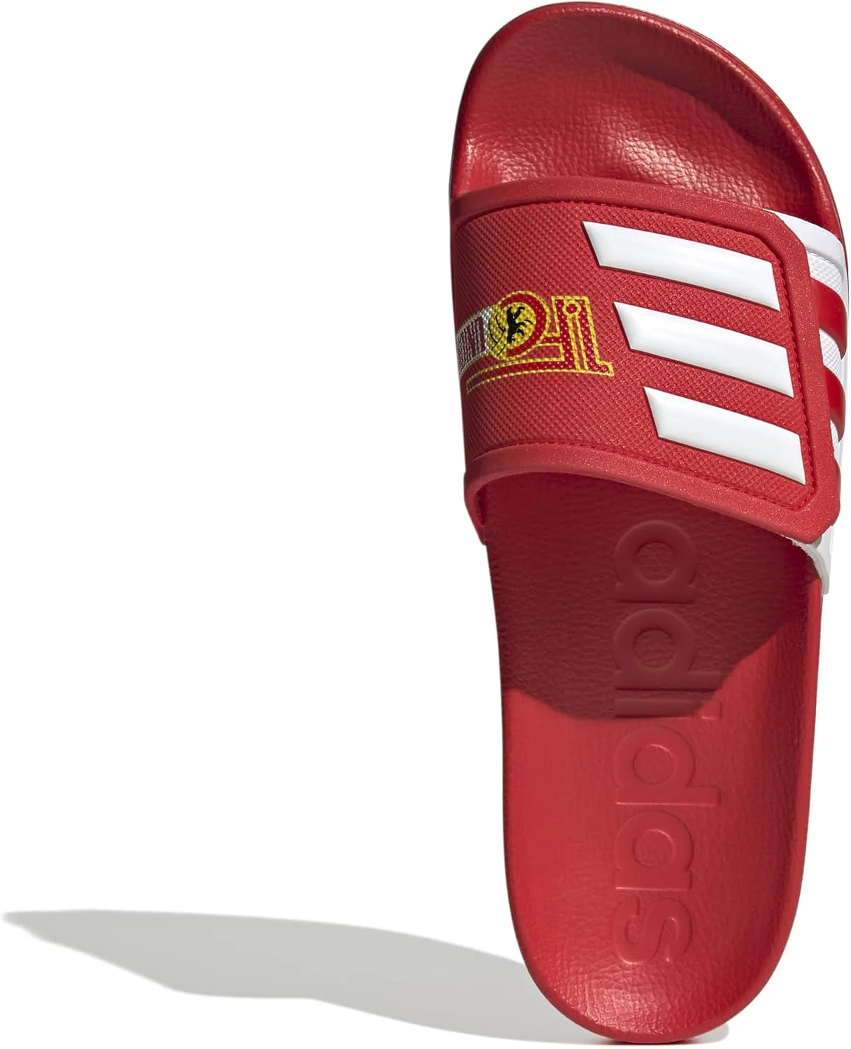 Мужские сандалии Adidas Adilette, ярко-красный — фото 4