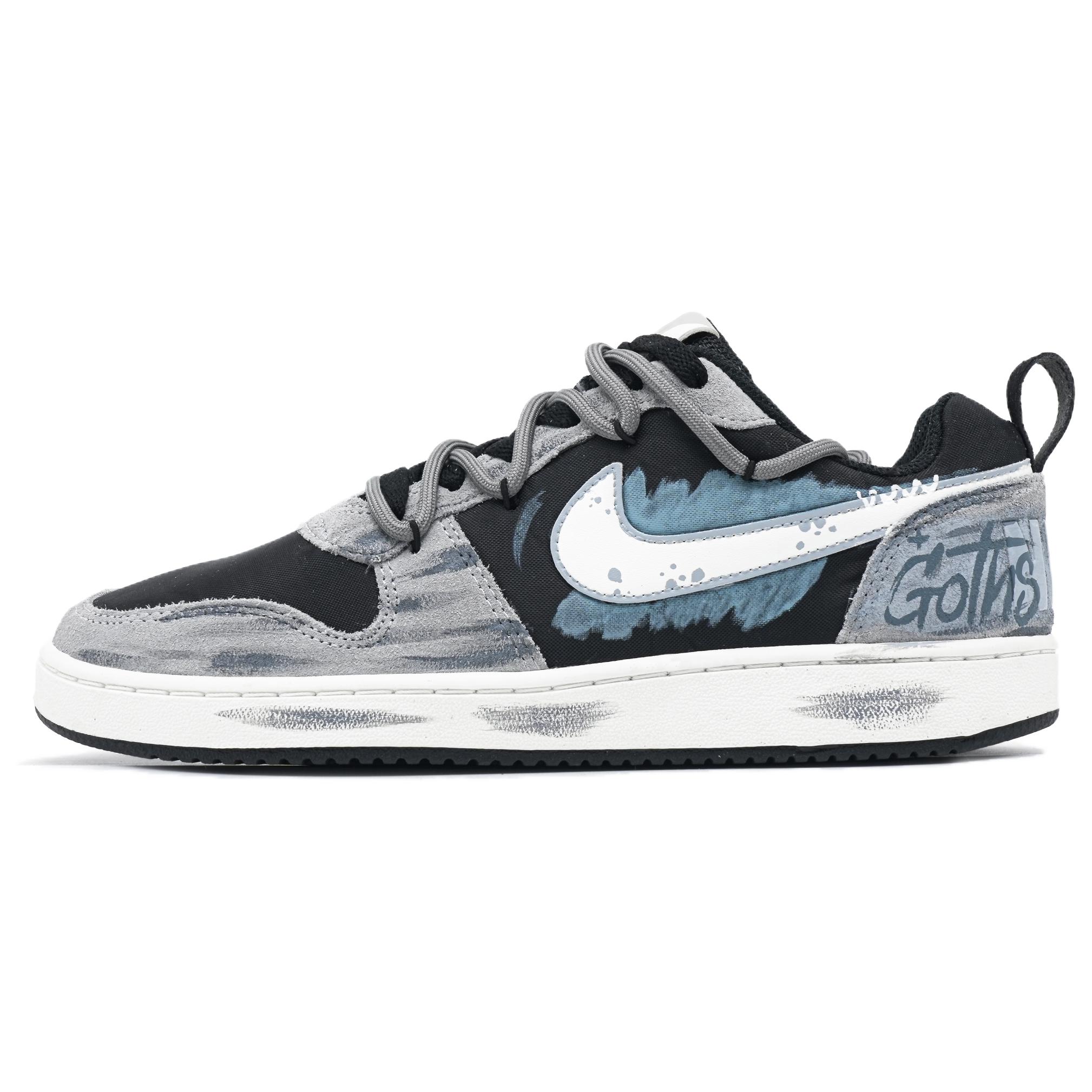 

Мужские скейтерские кроссовки Court Borough Abrasion Resistant Low top Gray Nike, светло-серый