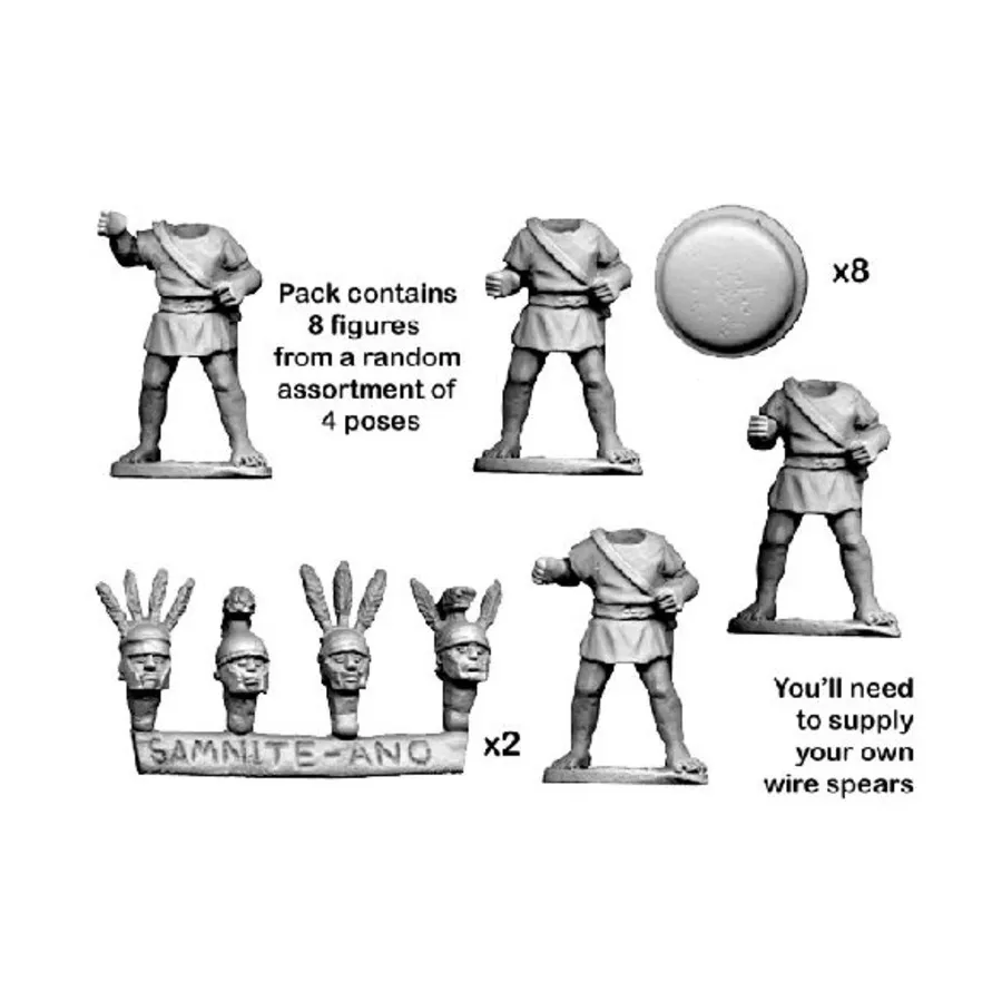 

Небронированные кампанские гоплиты, Historical Miniatures - Ancient - Oscans (28mm) (Crusader Miniatures)