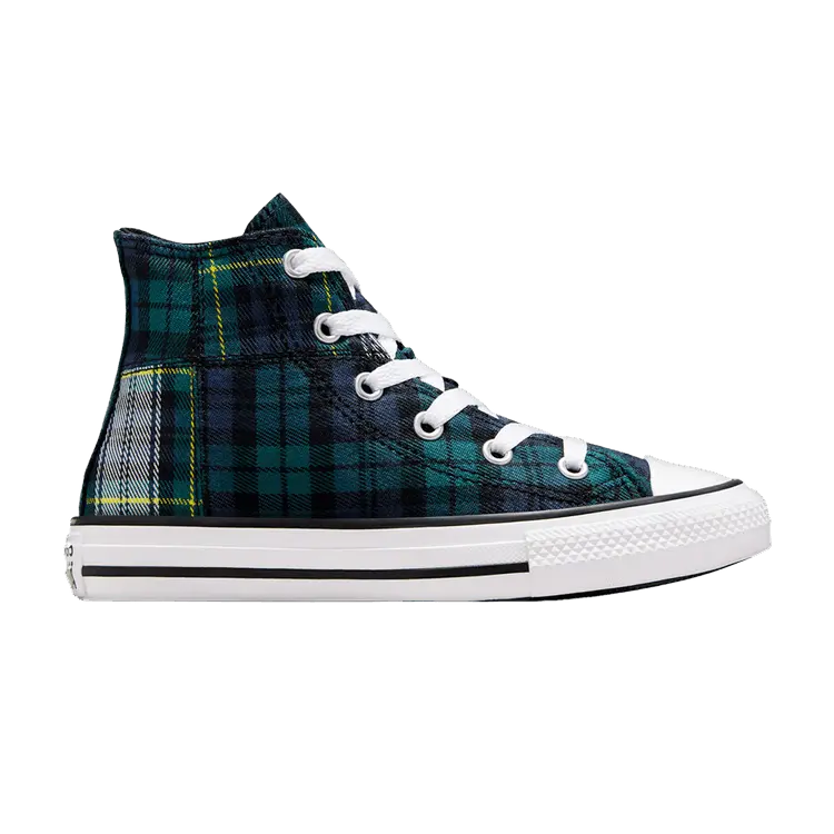 

Кроссовки Converse Chuck Taylor All Star High PS Plaid - Dragon Scale Green, зеленый