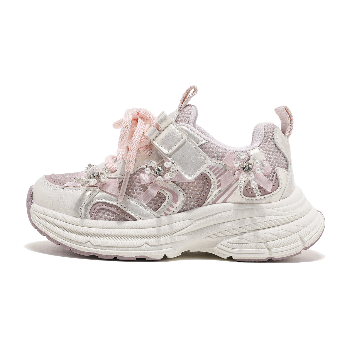 

Нескользящие, легкие, амортизирующие, низкие, повседневные кроссовки для детей ABC KIDS, розовый