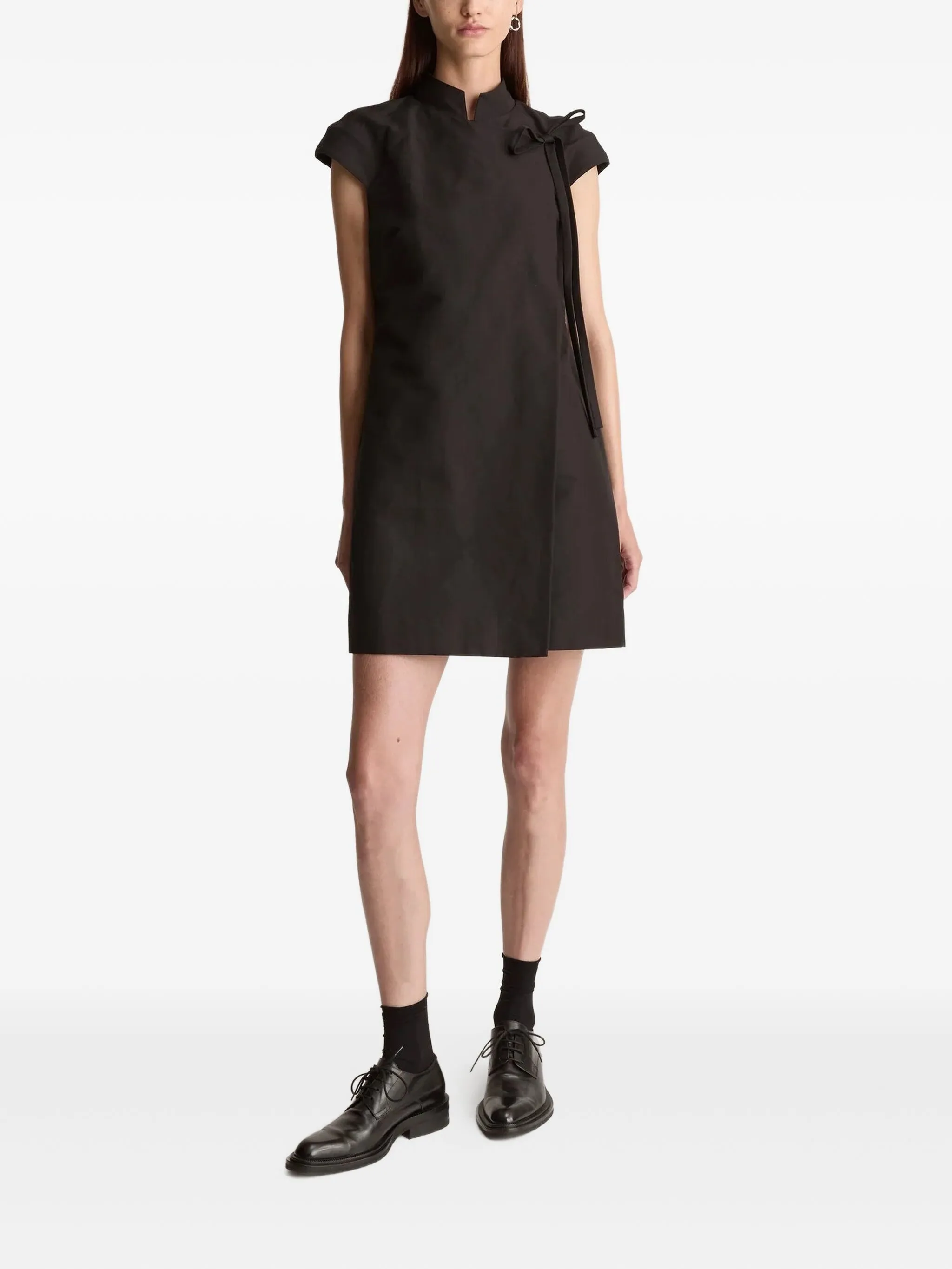 

Мини-платье с завязками Alberta Lee Mathews, черный