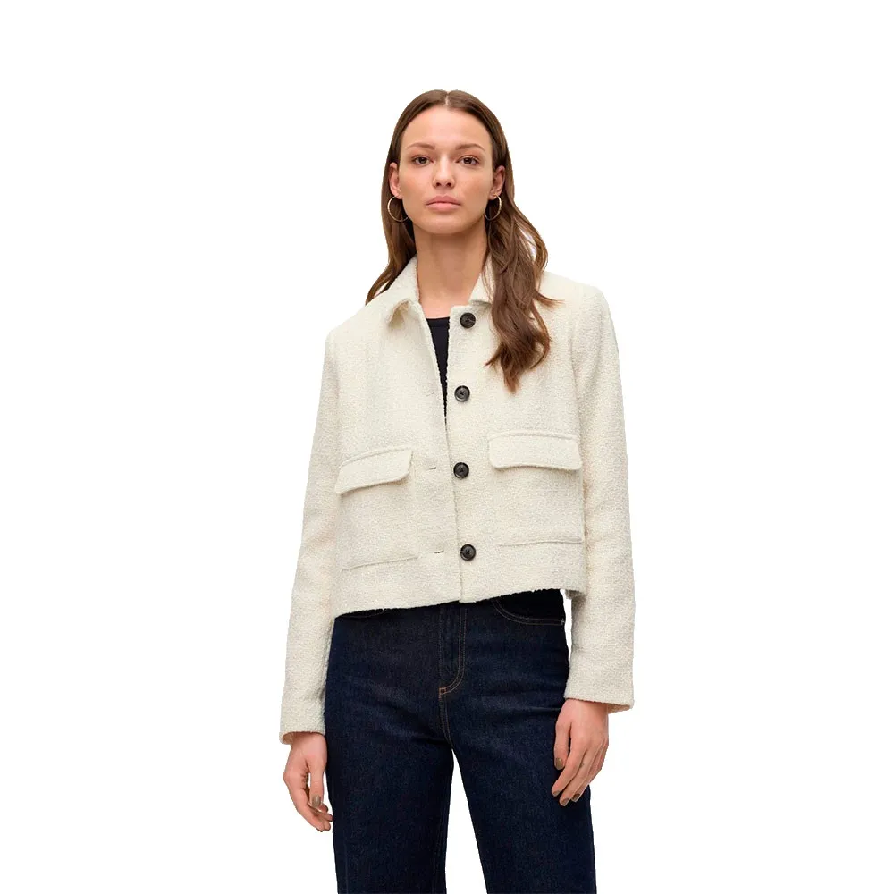 

Куртка Vero Moda Awnaoko Cropped, бежевый