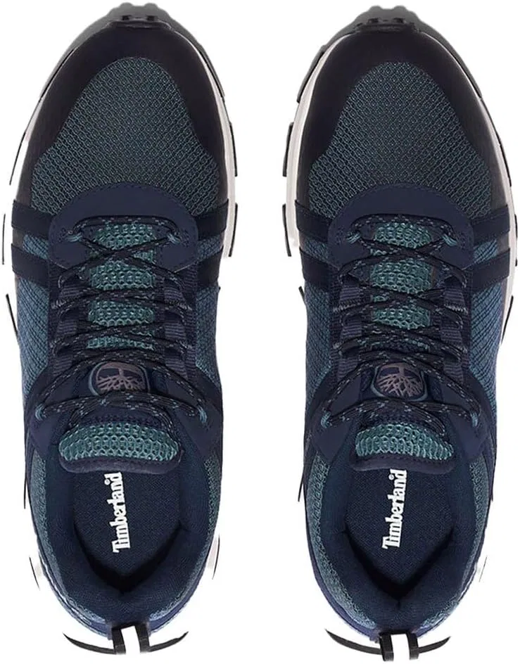 Мужские низкие кроссовки Timberland на шнуровке, Dark Blue Mesh — фото 2