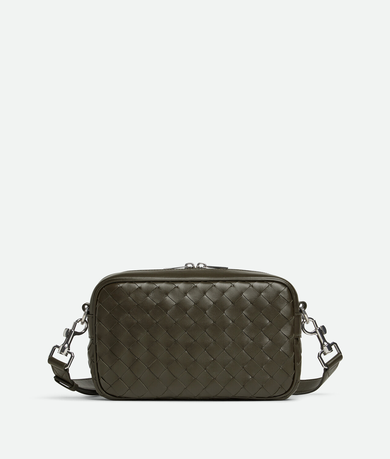 

Маленькая сумка для фотокамеры Intrecciato Bottega Veneta, нейтральный/серо-зеленый