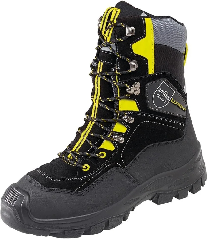 Зимние спортивные ботинки для охоты Winter Sportive Hunter 3-650 имеют защиту от пор, класс защиты 1, черного цвета Lupriflex