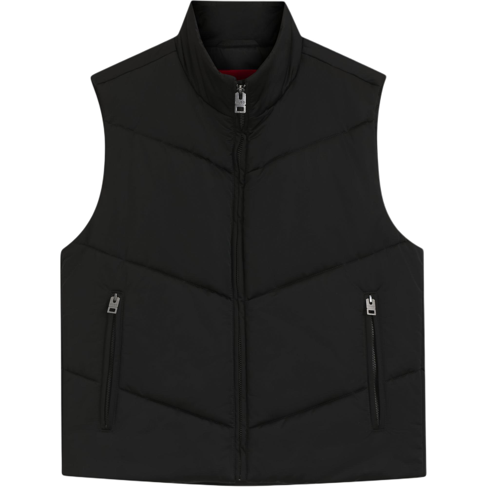 

Стеганый пуховик-жилет Hugo HUGO BOSS, черный