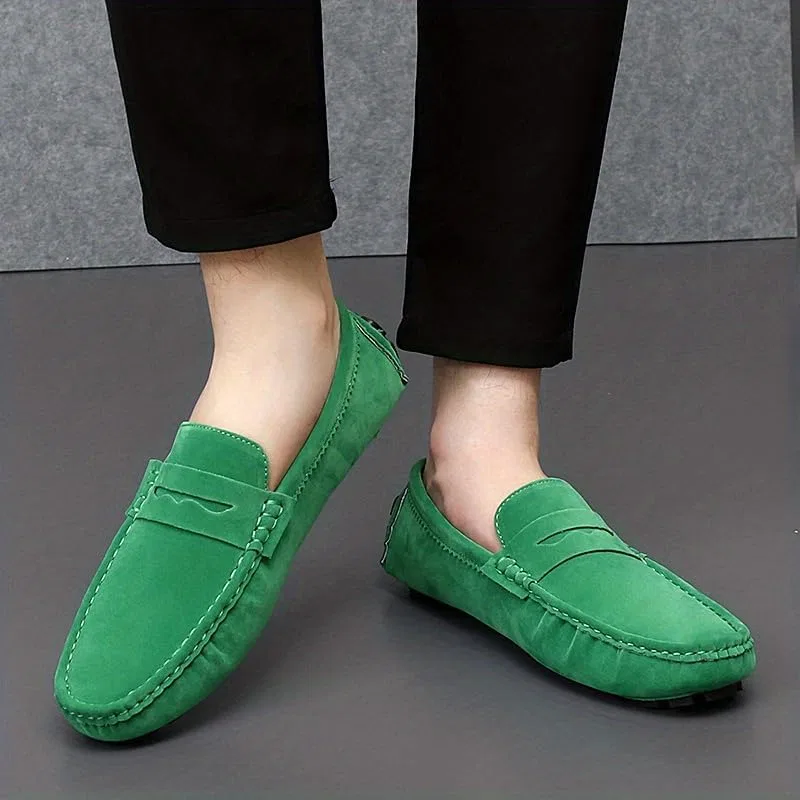 Мокасины мужские Penny Loafer Shoes, Green Hhhchpm — фото 2