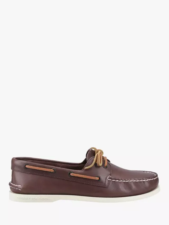 Оригинальные кожаные мокасины с двумя люверсами Sperry, Brown