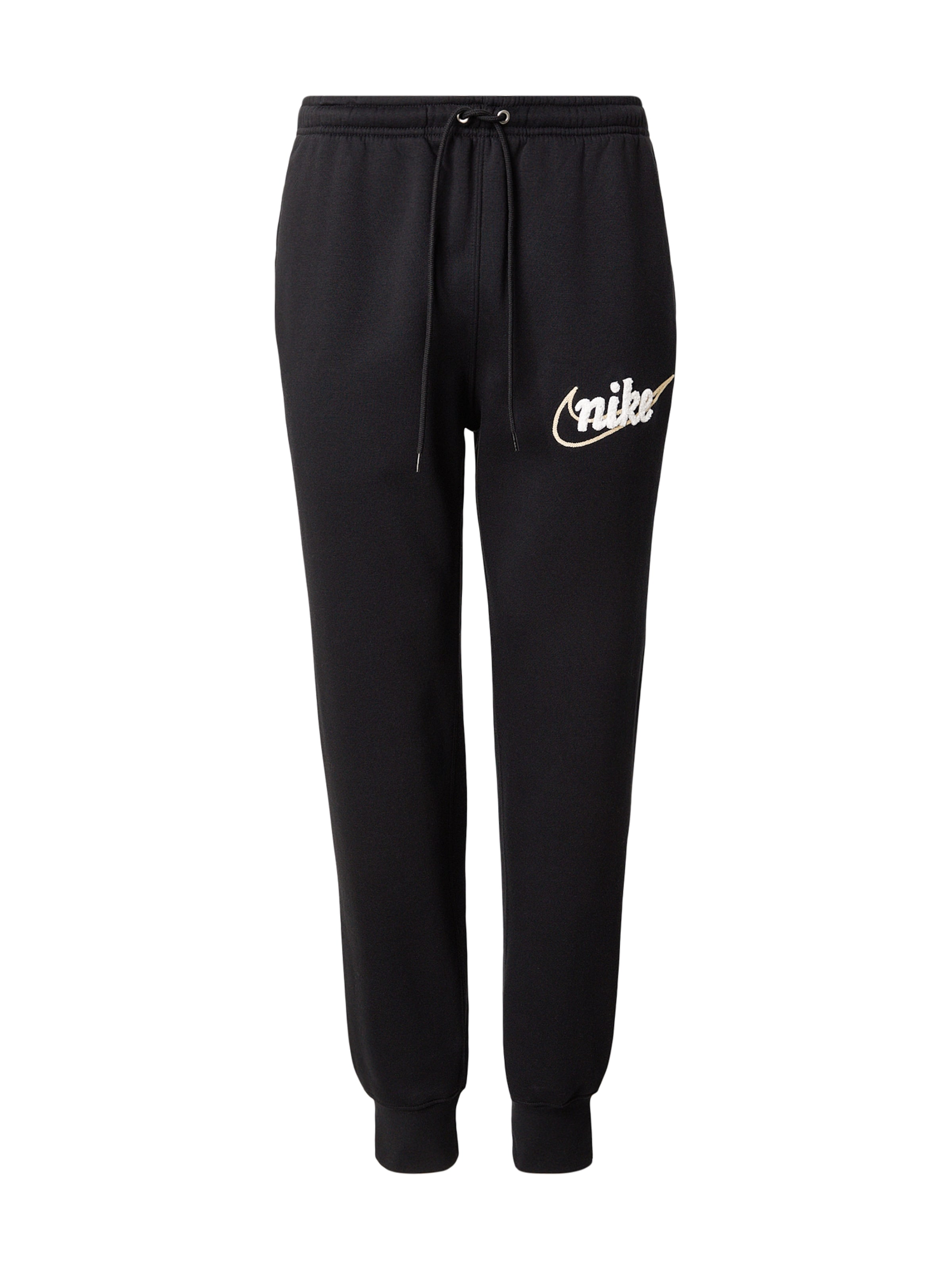 

Nike Sportswear Брюки Tapered 'CLUB' в черном цвете