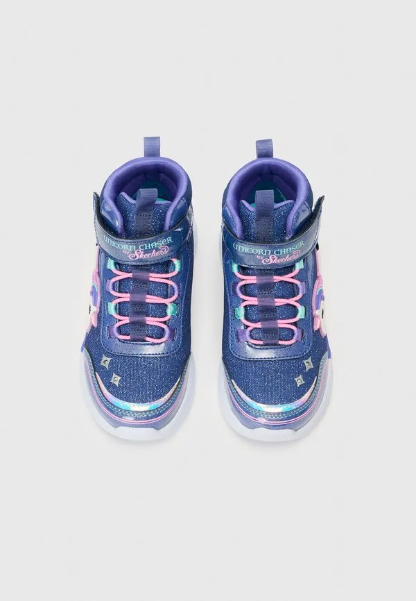Высокие кроссовки unicorn chaser Skechers, Navy Sparkle — фото 4