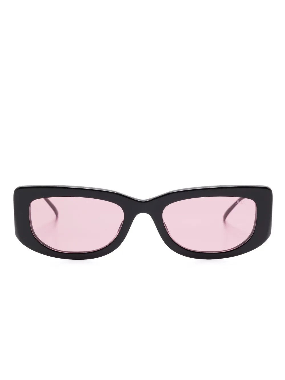 

Солнцезащитные очки в прямоугольной оправе Prada Eyewear, черный