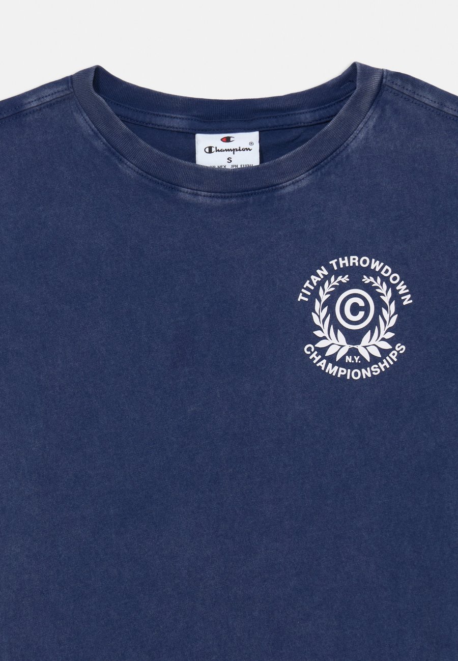 Футболка Champion ICONS CREW NECK UNISEX, San/Dark Blue — фото 3