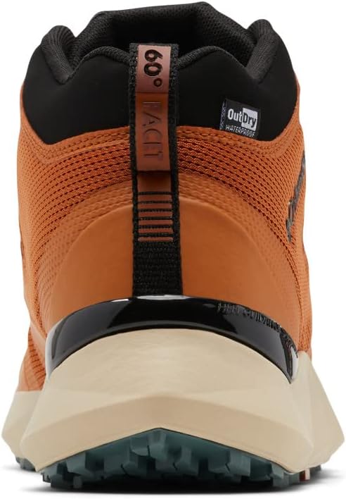 Columbia Men's Facet 60 Outdry Hiking Shoe, Warm Copper/Black — фото 4
