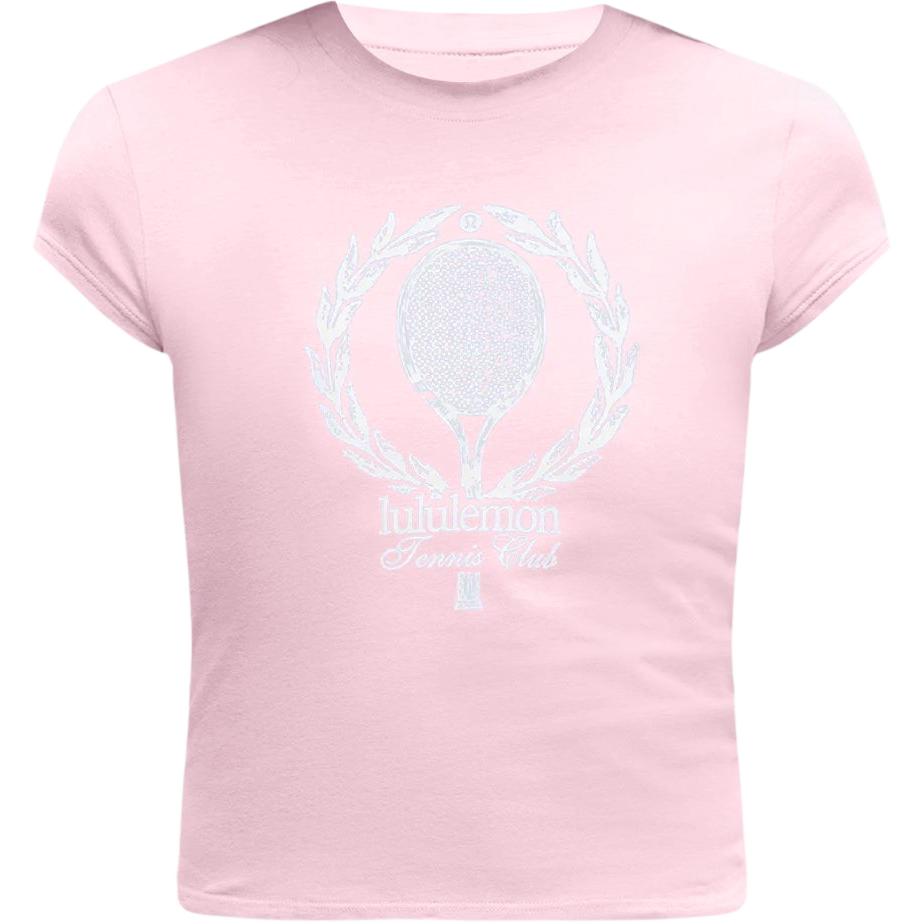 

Женская футболка из органического хлопка Lululemon, розовый/белый
