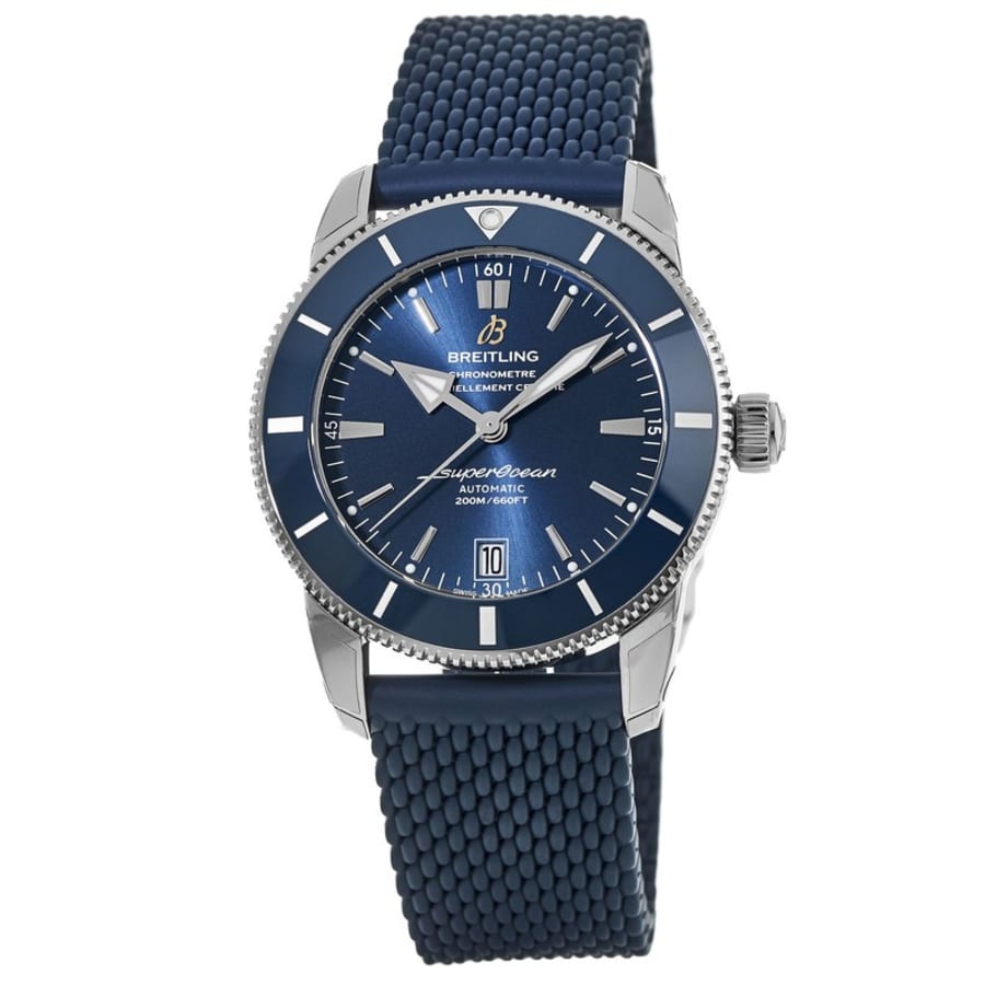 

Breitling Superocean Heritage Automatic 42 Blue Dial Rubber Remesh Мужские часы AB2010161C1S1, синий