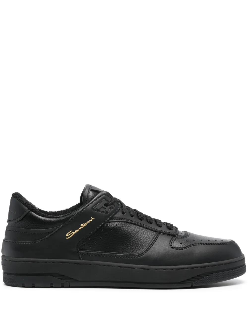 

Кроссовки с логотипом Santoni, черный