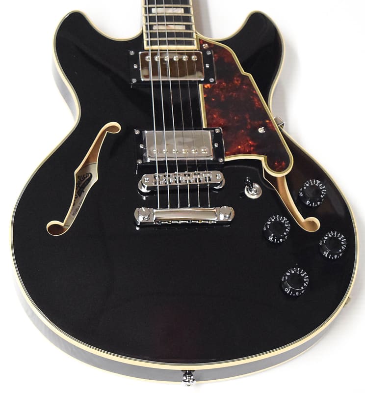 

Электрогитара D'Angelico Premier Series Mini DC Semi-Hollow Black Flake