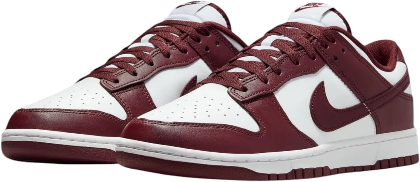 Мужские скейтбордистские кроссовки Nike Dunk Low Retro, белый/красный/красный — фото 2